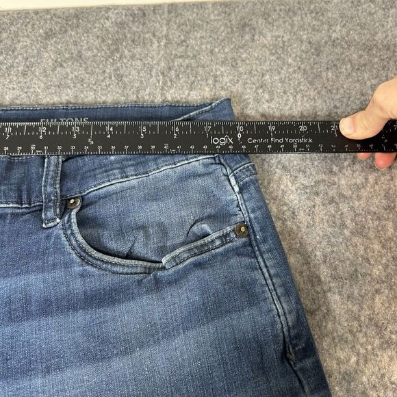 Mugsy Fultons Jeans Mens 40x32 (Fits 36x32) Blue Stretch Denim Straight Flawed - Picture 8 of 15